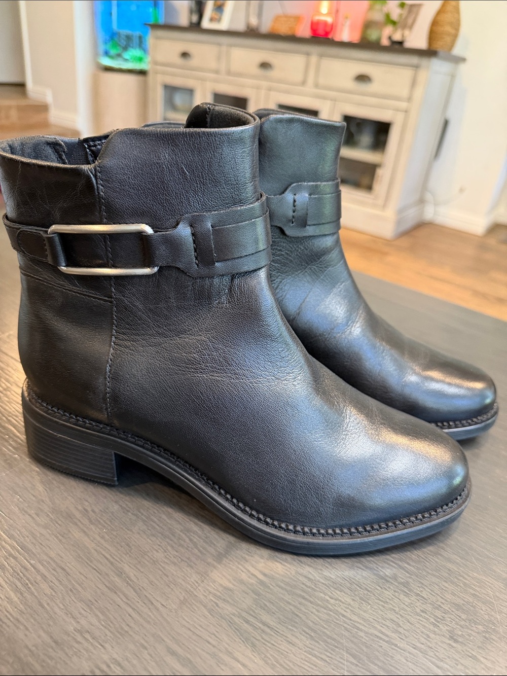 Clarks Leather Ankle Boots - Women's Size 8, NWT
